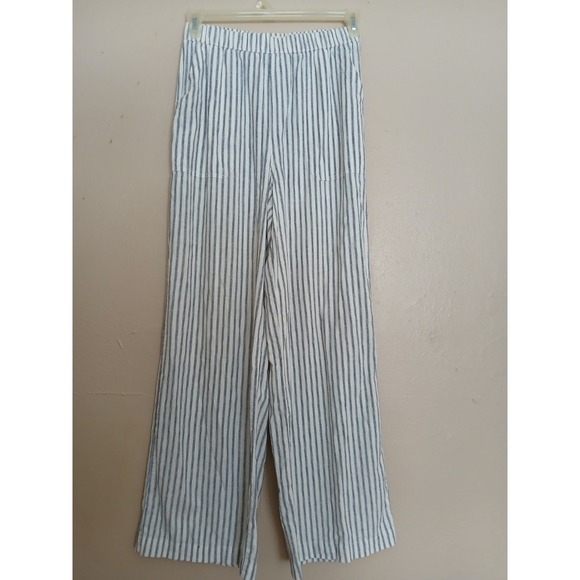 Marine Layer Pants Small Allison Linen Hemp Wide Leg Pull On Cottage Boho Beach - Picture 2 of 13